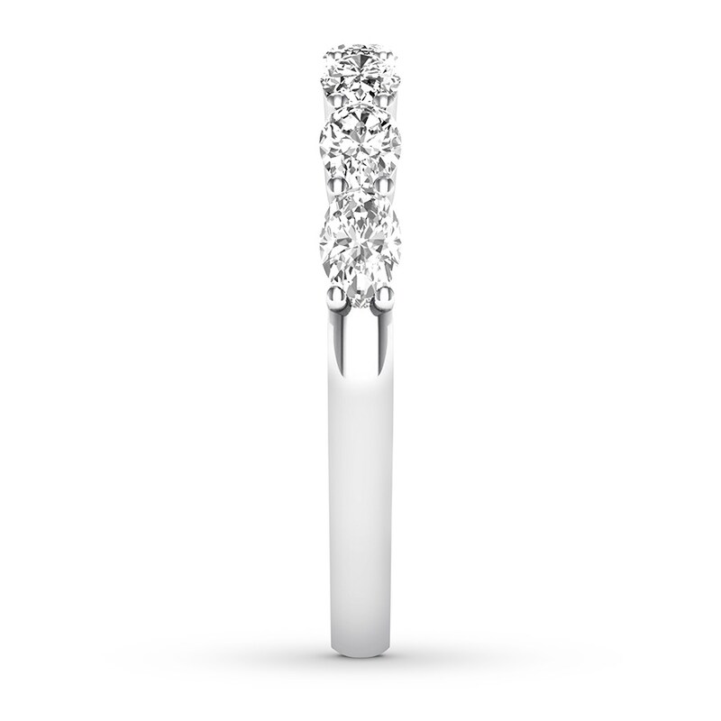 Main Image 3 of Previously Owned Diamond Anniversary Band 7/8 ct tw Oval 14K White Gold