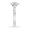 Thumbnail Image 3 of Previously Owned Diamond & Natural Pink Sapphire Promise Ring 1/3 carat tw Round 10K White Gold
