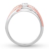 Thumbnail Image 2 of Previously Owned Diamond Promise Ring 1/8 ct tw Sterling Silver/10K Rose Gold