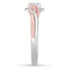 Thumbnail Image 3 of Previously Owned Diamond Promise Ring 1/8 ct tw Sterling Silver/10K Rose Gold