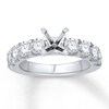 Thumbnail Image 1 of Previously Owned Colorless Diamond Ring Setting 1-1/2 carat tw 14K White Gold