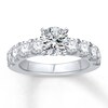 Thumbnail Image 3 of Previously Owned Colorless Diamond Ring Setting 1-1/2 carat tw 14K White Gold