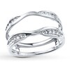 Thumbnail Image 1 of Previously Owned Diamond Enhancer Ring 1/4 ct tw Round-cut 14K White Gold