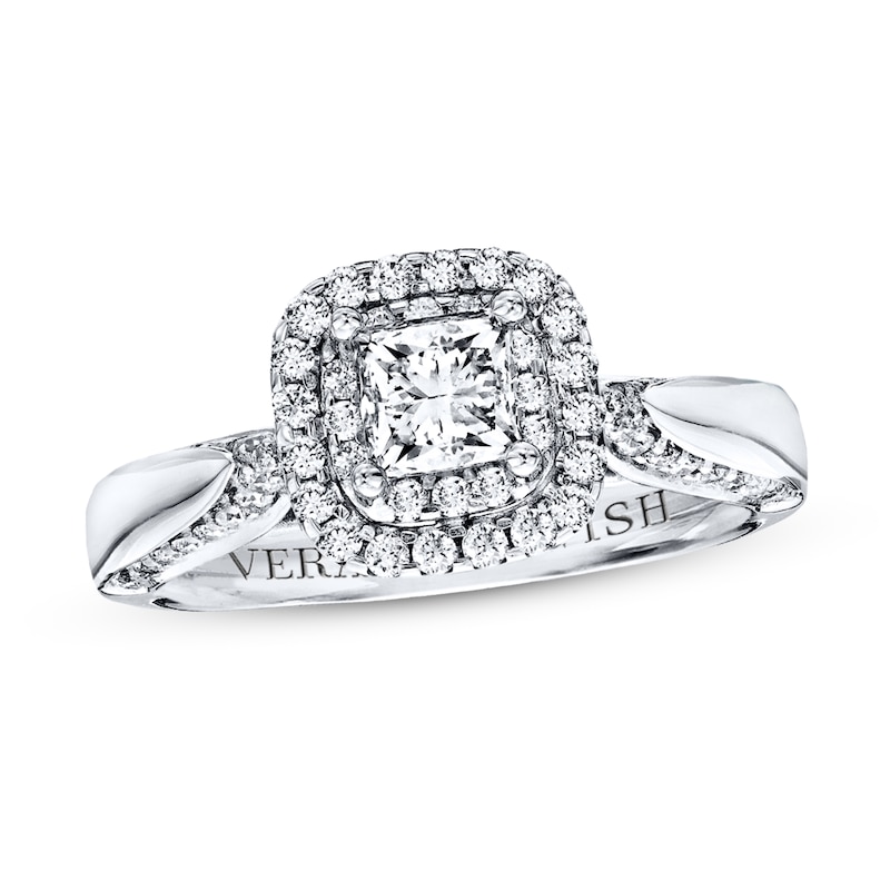 Main Image 1 of Previously Owned Vera Wang WISH 7/8 Carat tw Diamonds 14K White Gold Ring