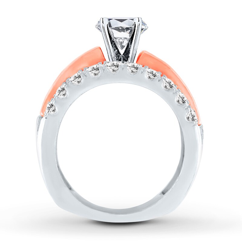 Main Image 2 of Previously Owned Hearts Desire Diamond Ring Setting 2-1/4 ct tw 18K Two-Tone Gold