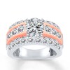 Thumbnail Image 3 of Previously Owned Hearts Desire Diamond Ring Setting 2-1/4 ct tw 18K Two-Tone Gold