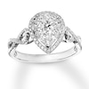 Thumbnail Image 1 of Previously Owned Diamond Pear-Shaped Ring 1/2 Carat tw Round-cut 14K Gold