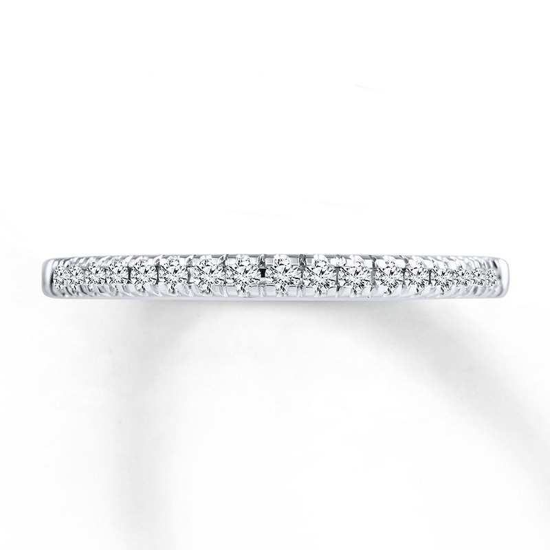 Main Image 4 of Previously Owned Ever Us Diamond Band 1/6 ct tw Round-cut 14K White Gold