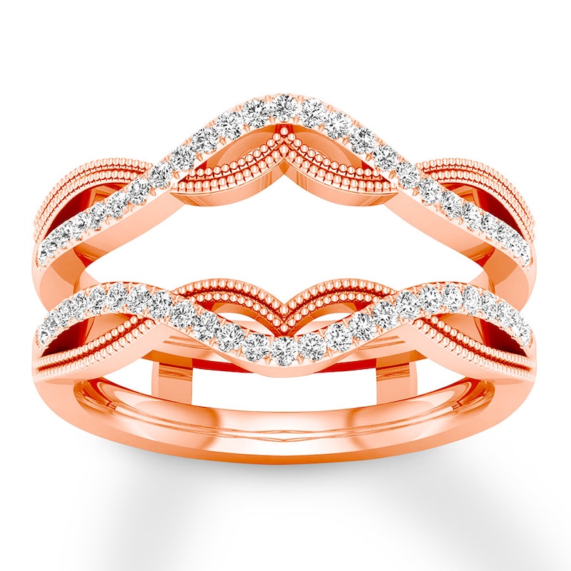 Main Image 1 of Previously Owned Diamond Enhancer Ring 1/4 ct tw Round-cut 14K Rose Gold
