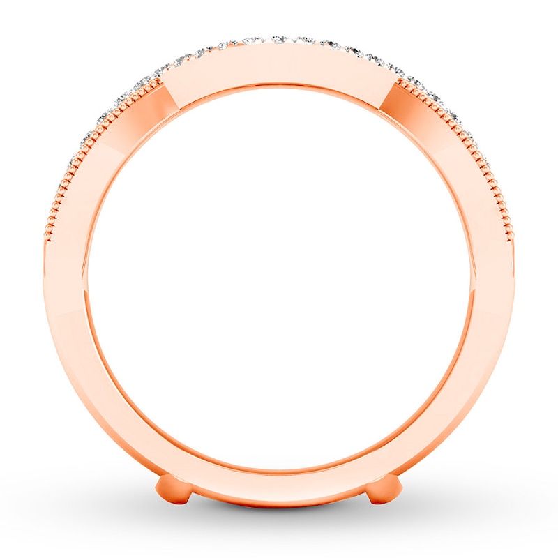 Main Image 2 of Previously Owned Diamond Enhancer Ring 1/4 ct tw Round-cut 14K Rose Gold