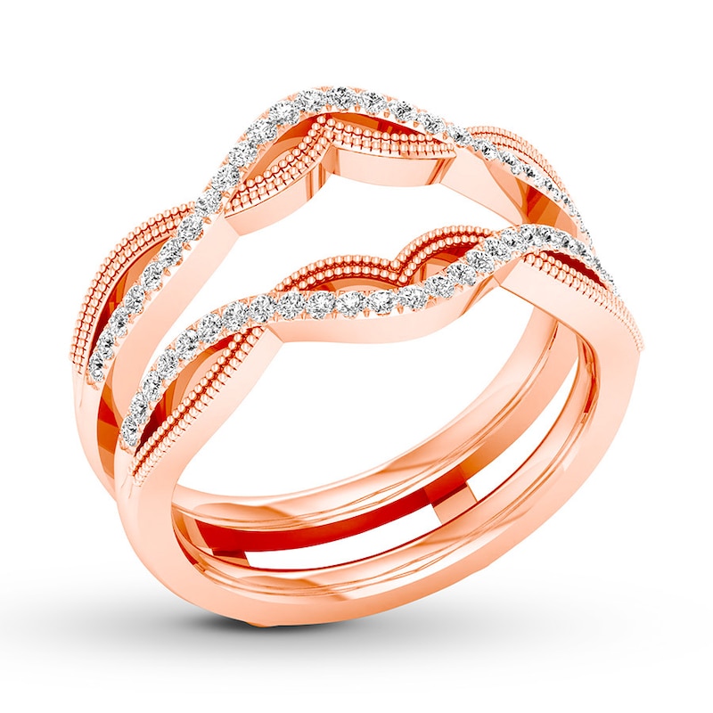 Main Image 4 of Previously Owned Diamond Enhancer Ring 1/4 ct tw Round-cut 14K Rose Gold
