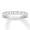 Thumbnail Image 0 of Previously Owned Diamond Anniversary Ring 1/2 ct tw Round/Baguette Platinum