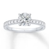Thumbnail Image 3 of Previously Owned Diamond Ring Setting 1/3 ct tw Round 14K White Gold