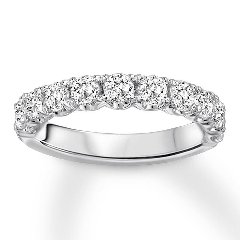 Previously Owned Diamond Anniversary Band carat tw Round-cut 14K White Gold