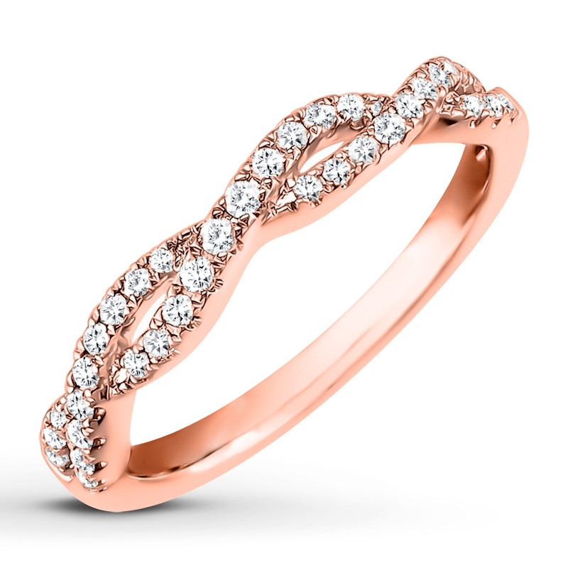 Previously Owned Diamond Anniversary Band 1/4 carat tw Round 10K Rose Gold