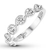 Thumbnail Image 4 of Previously Owned Diamond Anniversary Ring 7/8 ct tw Round 14K White Gold