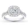 Thumbnail Image 3 of Previously Owned Natalie K Ring Setting 1/2 ct tw Diamonds 14K White Gold