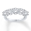 Thumbnail Image 1 of Previously Owned Diamond Anniversary Ring 1-3/4 ct tw Round-cut 14K White Gold
