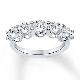 Previously Owned Diamond Anniversary Ring 1-3/4 ct tw Round-cut 14K White Gold