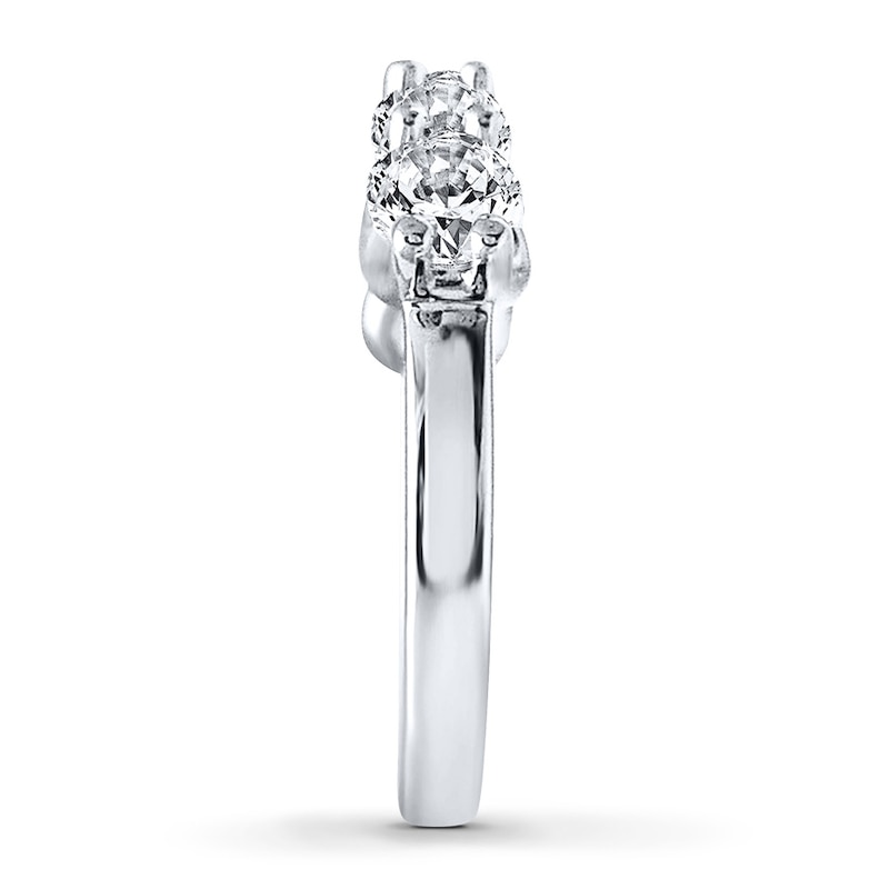 Main Image 3 of Previously Owned Diamond Anniversary Ring 1-3/4 ct tw Round-cut 14K White Gold