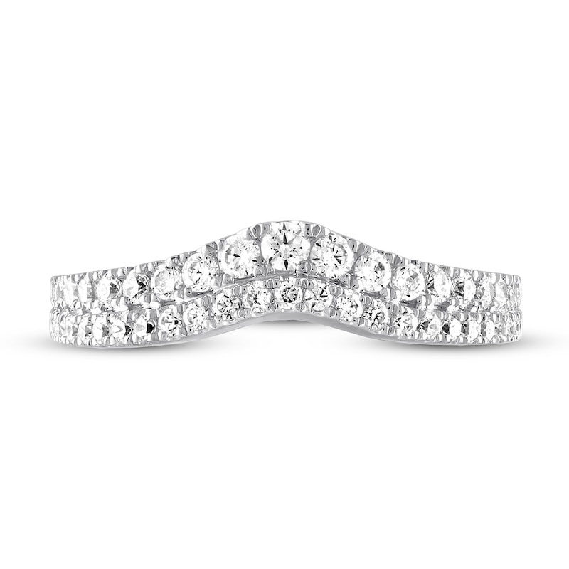 Main Image 3 of Previously Owned Vera Wang WISH Wedding Band 1/2 ct tw Round 14K White Gold