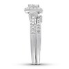Thumbnail Image 3 of Previously Owned Diamond Bridal Set 1/2 ct tw Princess/Round/Baguette 14K Gold