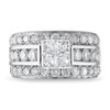 Thumbnail Image 3 of Previously Owned Diamond Engagement Ring 3-1/2 ct tw Princess/Round 14K White Gold
