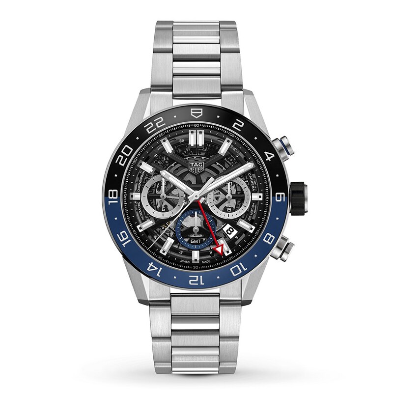 Main Image 1 of Previously Owned TAG Heuer CARRERA Calibre Heuer 02 GMT Watch CBG2A1Z.BA0658