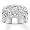 Thumbnail Image 1 of Previously Owned Diamond Anniversary Band 2 ct tw Marquise/Round 14K White Gold