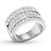 Thumbnail Image 4 of Previously Owned Diamond Anniversary Band 2 ct tw Marquise/Round 14K White Gold