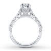 Thumbnail Image 2 of Previously Owned Diamond Ring Setting 1/2 carat tw Round 14K White Gold