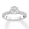 Thumbnail Image 4 of Previously Owned Diamond Ring Setting 1/2 carat tw Round 14K White Gold