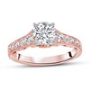 Thumbnail Image 4 of Previously Owned Diamond Ring Setting 1/2 carat tw Round 14K Rose Gold