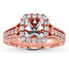 Thumbnail Image 1 of Previously Owned Diamond Ring Setting 1/2 ct tw Round-cut 14K Rose Gold