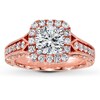 Thumbnail Image 3 of Previously Owned Diamond Ring Setting 1/2 ct tw Round-cut 14K Rose Gold