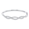 Thumbnail Image 1 of Previously Owned Diamond Bangle 1 ct tw Round-cut 14K White Gold