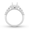 Thumbnail Image 2 of Previously Owned Diamond Ring Setting 3/4 carat tw Round 14K White Gold