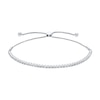 Thumbnail Image 1 of Previously Owned Diamond Bolo Bracelet 1 ct tw Round 14K White Gold