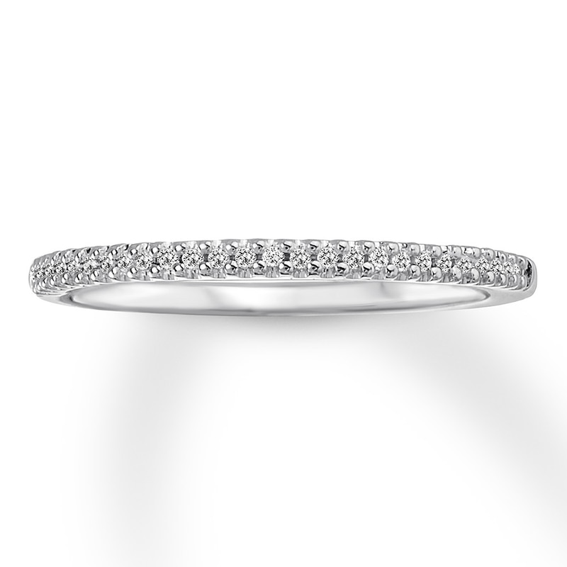 Main Image 1 of Previously Owned Diamond Anniversary Band 1/15 ct tw Round-cut 14K White Gold