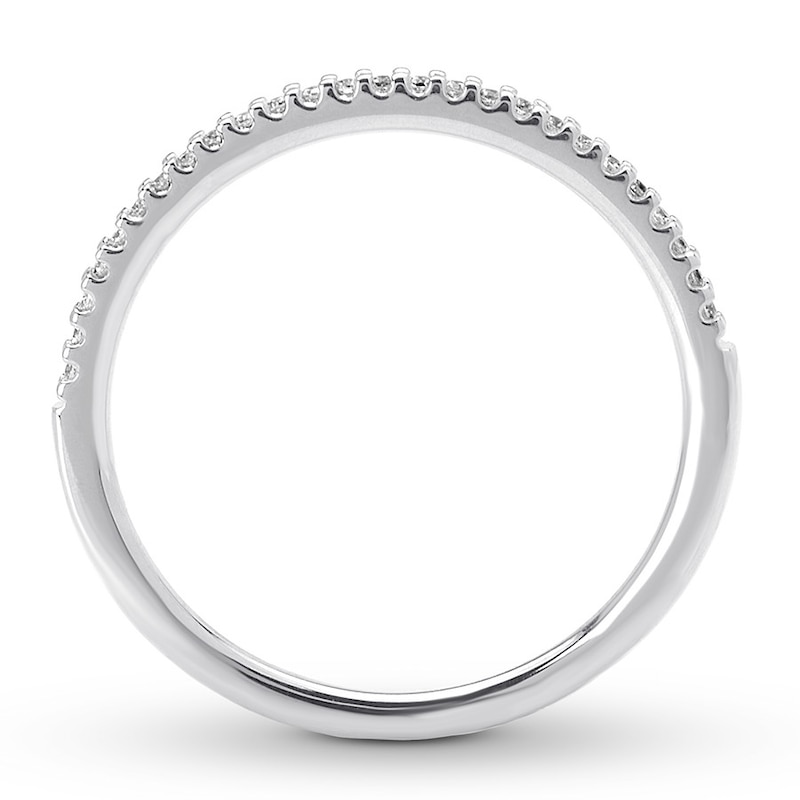 Main Image 2 of Previously Owned Diamond Anniversary Band 1/15 ct tw Round-cut 14K White Gold