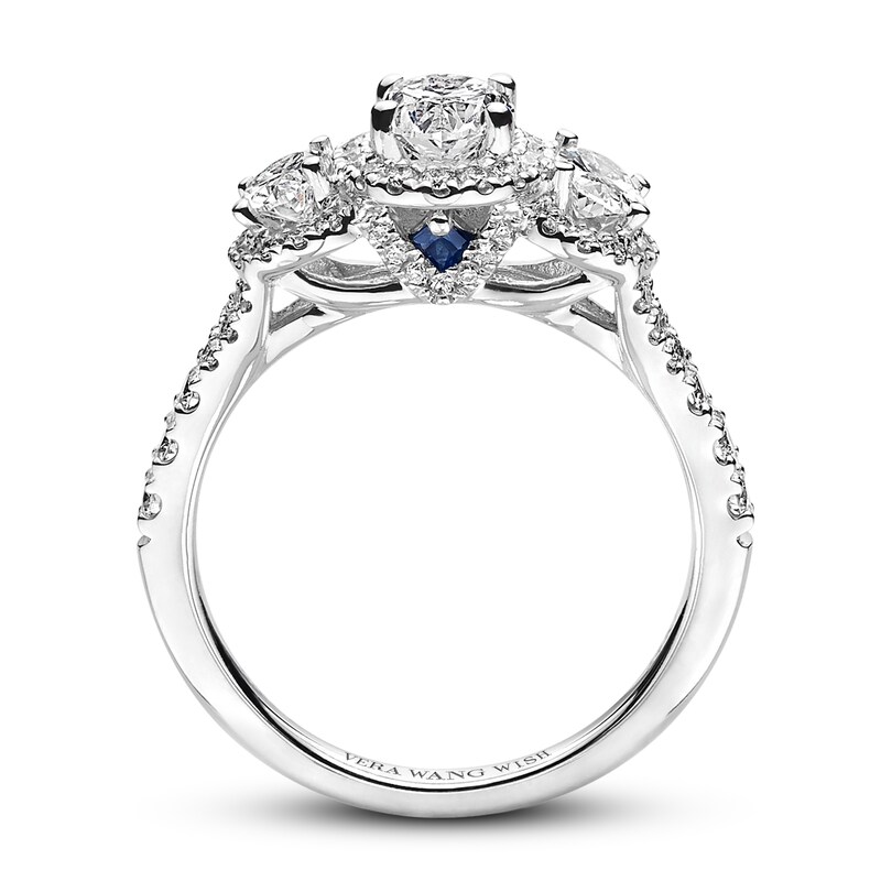 Main Image 3 of Previously Owned Vera Wang WISH 3-Stone Diamond Ring 1-3/4 ct tw 14K White Gold