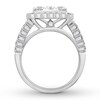 Thumbnail Image 2 of Previously Owned Diamond Engagement Ring 2-3/4 ct tw Round-cut 14K White Gold