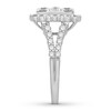Thumbnail Image 3 of Previously Owned Diamond Engagement Ring 2-3/4 ct tw Round-cut 14K White Gold