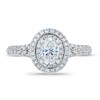 Thumbnail Image 3 of Previously Owned Royal Asscher Danica Diamond Engagement Ring 1 ct tw Oval 14K White Gold