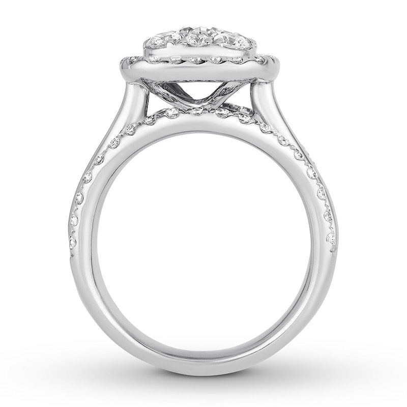 Main Image 2 of Previously Owned Diamond Engagement Ring 2 ct tw Round-cut 14K White Gold