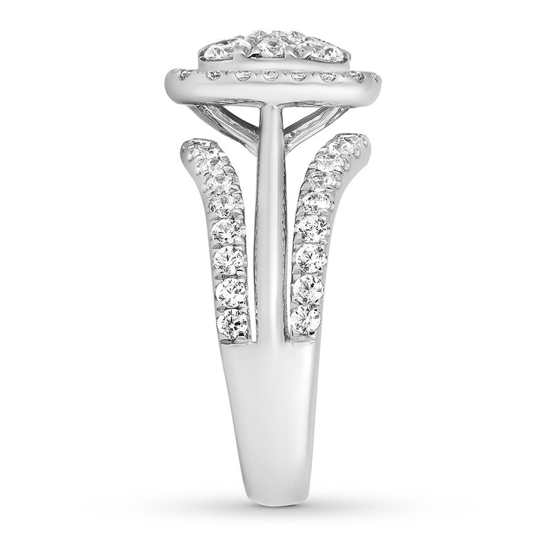 Main Image 3 of Previously Owned Diamond Engagement Ring 2 ct tw Round-cut 14K White Gold