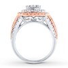 Thumbnail Image 2 of Previously Owned Diamond Engagement Ring 2 ct tw Round-cut 14K Two-Tone Gold