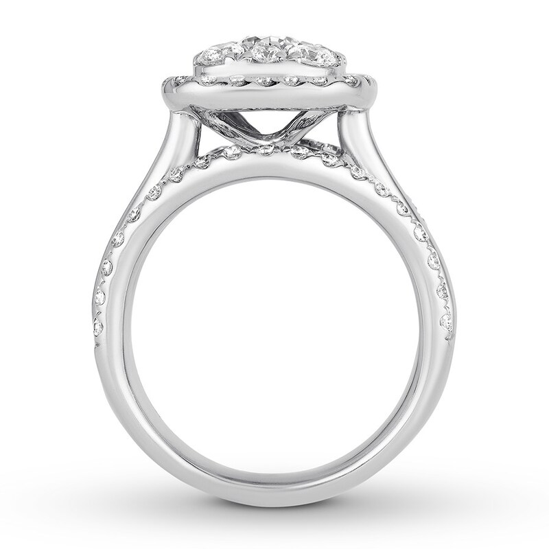 Main Image 2 of Previously Owned Diamond Engagement Ring 2 ct tw Round-cut 14K White Gold