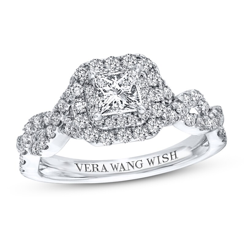 Main Image 1 of Previously Owned Vera Wang WISH 1 Carat tw Diamonds 14K White Gold Ring