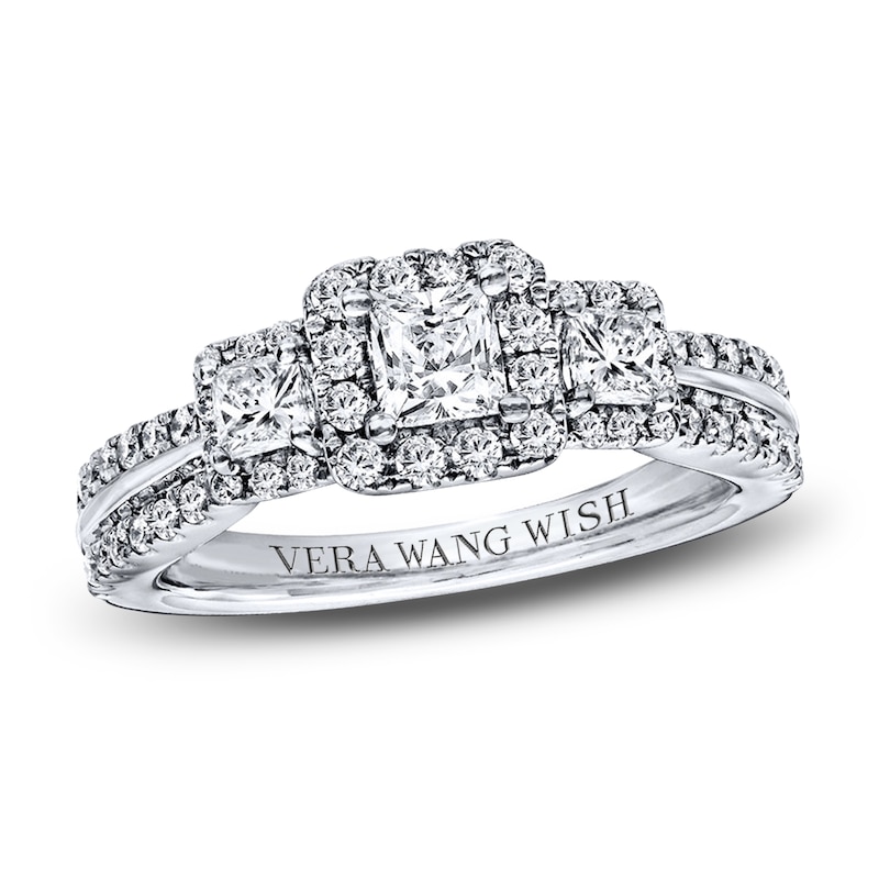 Main Image 1 of Previously Owned Vera Wang Wish 1 Carat tw Diamonds 14K White Gold Ring